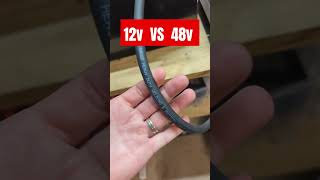 Is 12v or 48v battery better for solar systems home van rv backup power outages offgrid diy [upl. by Enneirdna]