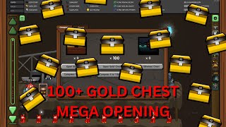 MEGA 100 Gold Chest Opening  Mr Mine games steam mrmine playsaurus [upl. by Frederiksen]