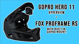 NEW GOPRO HERO 11 HYPERVIEW  FOX PROFRAME RS HELMET  This helmet has a built in GoPro Mount [upl. by Schaffer140]