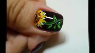 Nail art Girasoles [upl. by Faxen927]