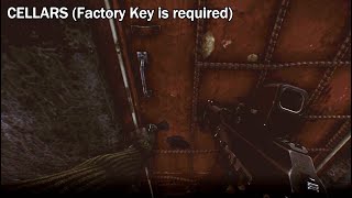 Factory Cellars Exit Location With Map  Escape From Tarkov [upl. by Maureene]