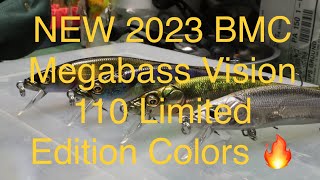 NEW 2023 Classic Release Megabass Vision 110 jerkbait colors Fine Art Series [upl. by Ahsinom]