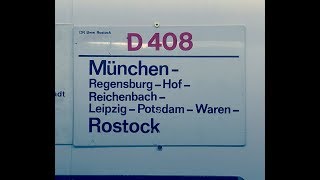 ❌⭕ D408 ❌ Original Zugbildung uWagenreihung nach Vorbild von München nach RostockGoPro Modellbahn [upl. by Nattirb]