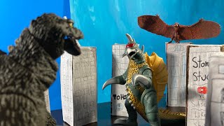 Showa Godzilla vs Gigan  Classic Stop Motion Movie [upl. by Akierdna]