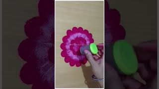 Colourfull flower rangoli designmrd rangolidesigns premaluya ya yadava [upl. by Jerroll]