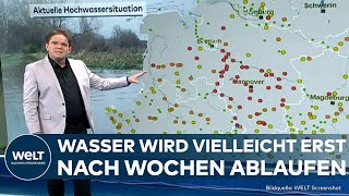 HOCHWASSER IN DEUTSCHLAND Mehr Wassermassen erwartet In diesen Regionen bleibt die Lage angespannt [upl. by Roman]