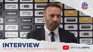 IAN EVATT  Manager reacts to Accrington Stanley defeat [upl. by Dallon669]