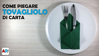 Come Piegare tovagliolo di carta  Decorazioni per la Tavola [upl. by Vincenty]