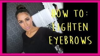 How to Lighten Your Eyebrows with Makeup [upl. by Osman]