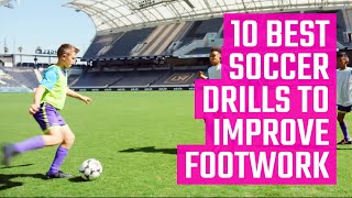 10 Best Soccer Drills to Improve Footwork  Youth Soccer Training  Fun Soccer Drills by MOJO [upl. by Esinereb105]