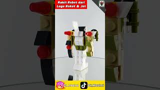 TEx Tiktok Exclusive Rakit Robot pake Lego Roket amp Jet dari Lego Surprise Candy lego [upl. by Einitsed38]