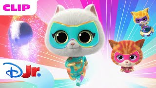 SuperKitties  Bitsy Saves the Kittydale Race 🐱  disneyjr [upl. by Ernaldus]