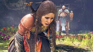 God of War 4  Meeting Freya The Goddess Odins Wife God of War 2018 PS4 PRO [upl. by Salkin]