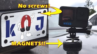 DIY Magnetic License Plate  GoPro Mount [upl. by Kristianson]