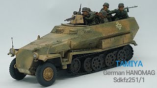 Tamiya 135 Sdkfz 2511 hanomag [upl. by Rhody]