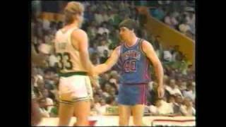 Larry Bird refuses to shake Bill Laimbeers hand [upl. by Jerz]