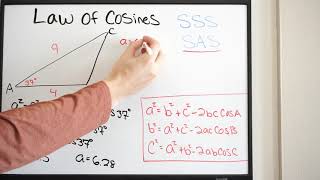 Law of Cosines  Solving Triangles  SAS [upl. by Eirolam]