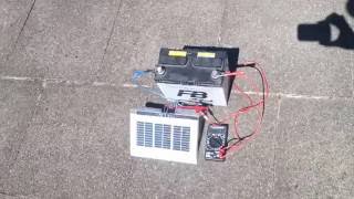 Autobatterie 12V Blaiakku mit selbstgebautem MiniSolarpanel Autobatterie aufladen [upl. by Ahsikym]