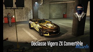 GTA Online Declasse Vigero ZX Convertible Customization [upl. by Aynav]