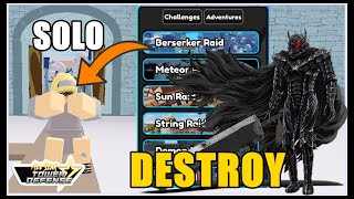 YMIR FRITZ 7 STAR DESTROY RAID BESERK SOLO NO ALL STAR TOWER DEFENSE ROBLOX [upl. by Adnolor295]