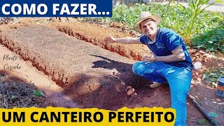 COMO FAZER O CANTEIRO PERFEITO PARA HORTA EM 5 PASSOS O SEGREDO PARA O SUCESSO DA SUA HORTA Ep24 [upl. by Bradlee]