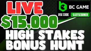 OPENING BIG BONUSES  LIVE 15000 BONUS HUNT OPENING  Big Win Online Slots Stream [upl. by Aleac759]