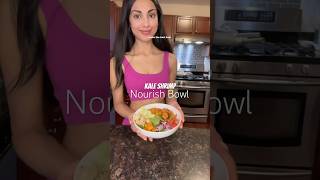 THE BEST Kale Shrimp Nourish Bowl Healthy amp Easy Recipe healthy foodshorts mealprep fitness [upl. by Lubin]