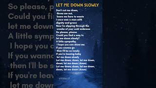 Let me down slowly lyrics  Alec Benjamin lyrics song shorts [upl. by Madaras]