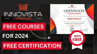 Innovista Free Courses Online with Certificates 2024  InnoVista LearnEasy [upl. by Norrat684]