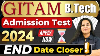 💥GAT Exam 2024 Full Details🤩GITAM Engineering Entrance Examination📢 BTech2024 GAT2024 GITAM [upl. by Mastat]