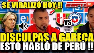 CONFERENCIA COMPLETA ARTURO VIDAL LE PIDE DISCULPAS A RICARDO GARECA y ESTO HABLÓ DE PERÚ [upl. by Airel271]