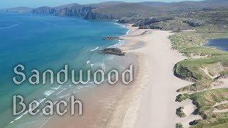 The best beach of mainland Scotland Sandwood Beach  Sutherland  4K  DJI Mini 3 Pro and GoPro12 [upl. by Ocirema751]