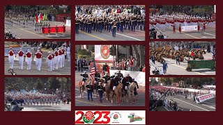 Marching Bands of the 2023 Pasadena Tournament of Roses Parade [upl. by Acsot]