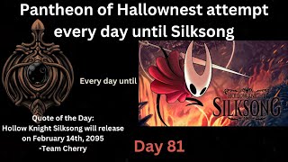 Pantheon of Hallownest attempt every day until Silksong Day 81 its never coming out 😭 [upl. by Earahc]