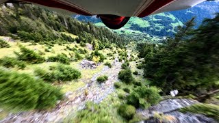 Wingsuit BASE Jump  Bussalp  Switzerland [upl. by Marb459]