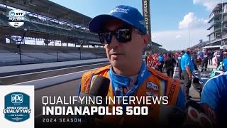 Qualifying Interviews  2024 Indianapolis 500 from Indianapolis Motor Speedway  INDYCAR [upl. by Anaek146]