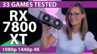 AMD Radeon RX 7800 XT Review  33 Games 1080p 1440p amp 4K Tested [upl. by Anthia]