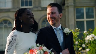 Funmi and Ollie Wedding videography at Loughborough wedding venue Prestwold Hall [upl. by Emmy510]