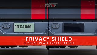 HRS  Privacy Shield License Plate Cover  Unboxing amp Installation [upl. by Tenrag]