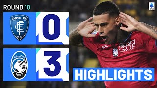 EMPOLIATALANTA 03  HIGHLIGHTS  Scamacca scores twice for La Dea  Serie A 202324 [upl. by Neahs]