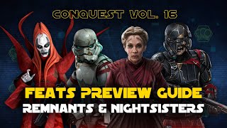 Conquest Volume 16  Feats Preview Guide  SWGOH [upl. by Fraze463]