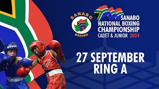 27 September  RING A  SANABO National Boxing Championships Junior amp Cadet [upl. by Adalheid775]