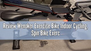 Review Wenoker Exercise Bike Indoor Cycling Spin Bike Exercise Equipment for Home Gym Use with LCD [upl. by Ocnarfnaig]