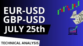 EURUSD and GBP USD Daily Analysis for July 25 2024 [upl. by Dier]