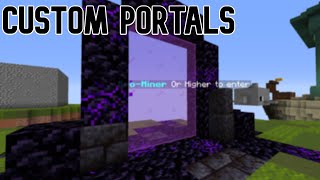 Custom Portals Plugin Multiverse portals [upl. by Petrina]