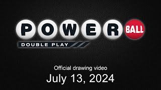 Powerball Double Play drawing for July 13 2024 [upl. by Atinus]