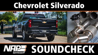 NAP Klappenauspuff ▶ Chevrolet Silverado L87  Soundcheck [upl. by Anitsrik205]