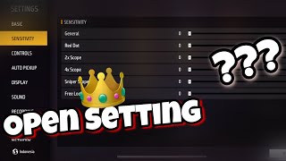 Open Setting😎 Sensitifitas Custom HUD [upl. by Anelrahc]