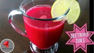 Beetroot Juice Recipe How To Make Beetroot Juice [upl. by Bondon91]