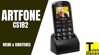 ARTFONE CS182  Unboxing  Menu amp Ringtones  Dzwonki  Telefon dla seniora [upl. by Ail363]